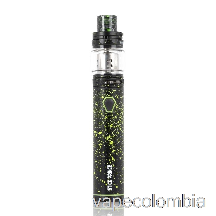 Kit Prince Vape Recargable Smok Stick - Estilo Pluma Tfv12 Prince Negro Con Spray Verde